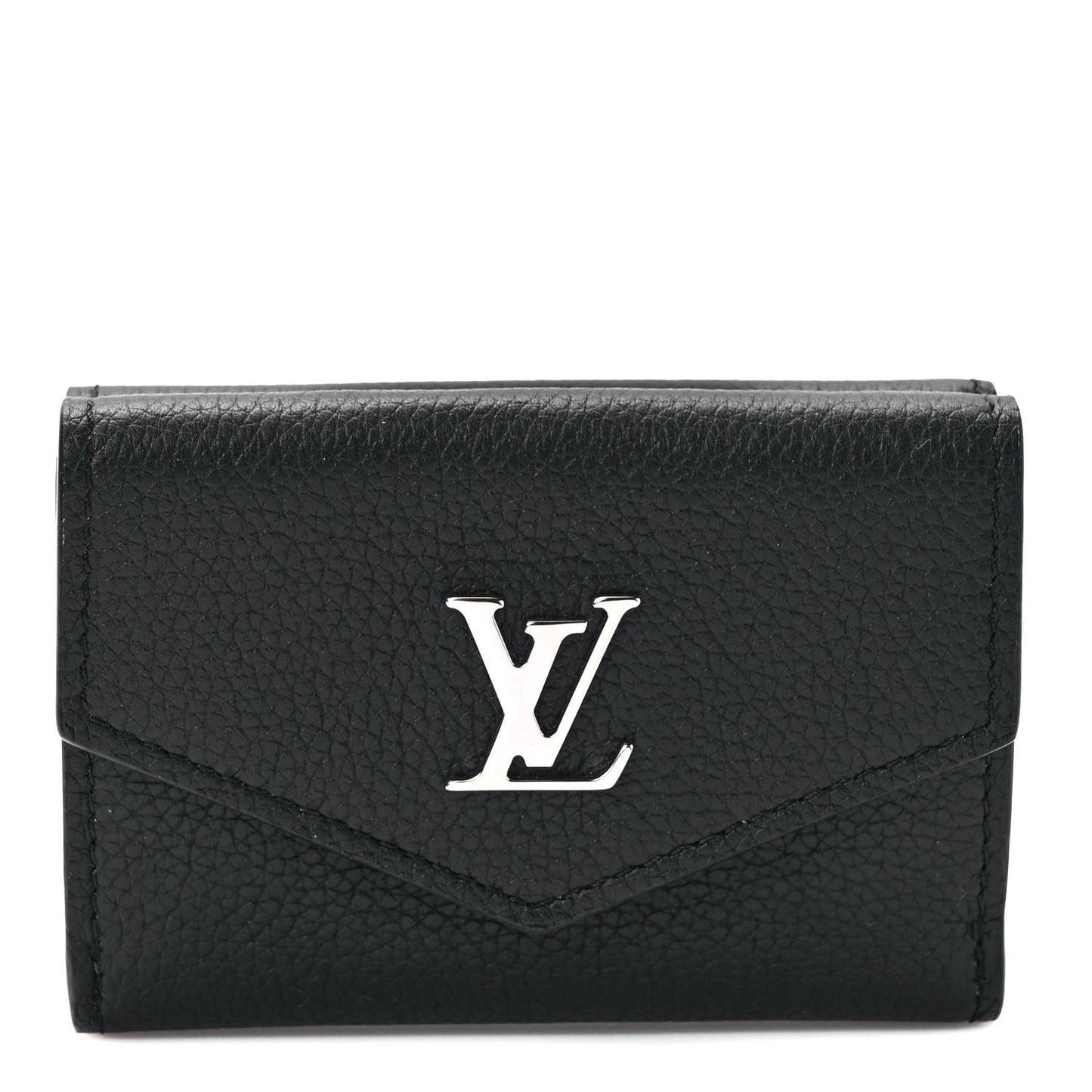 Calfskin Lockmini Wallet Black