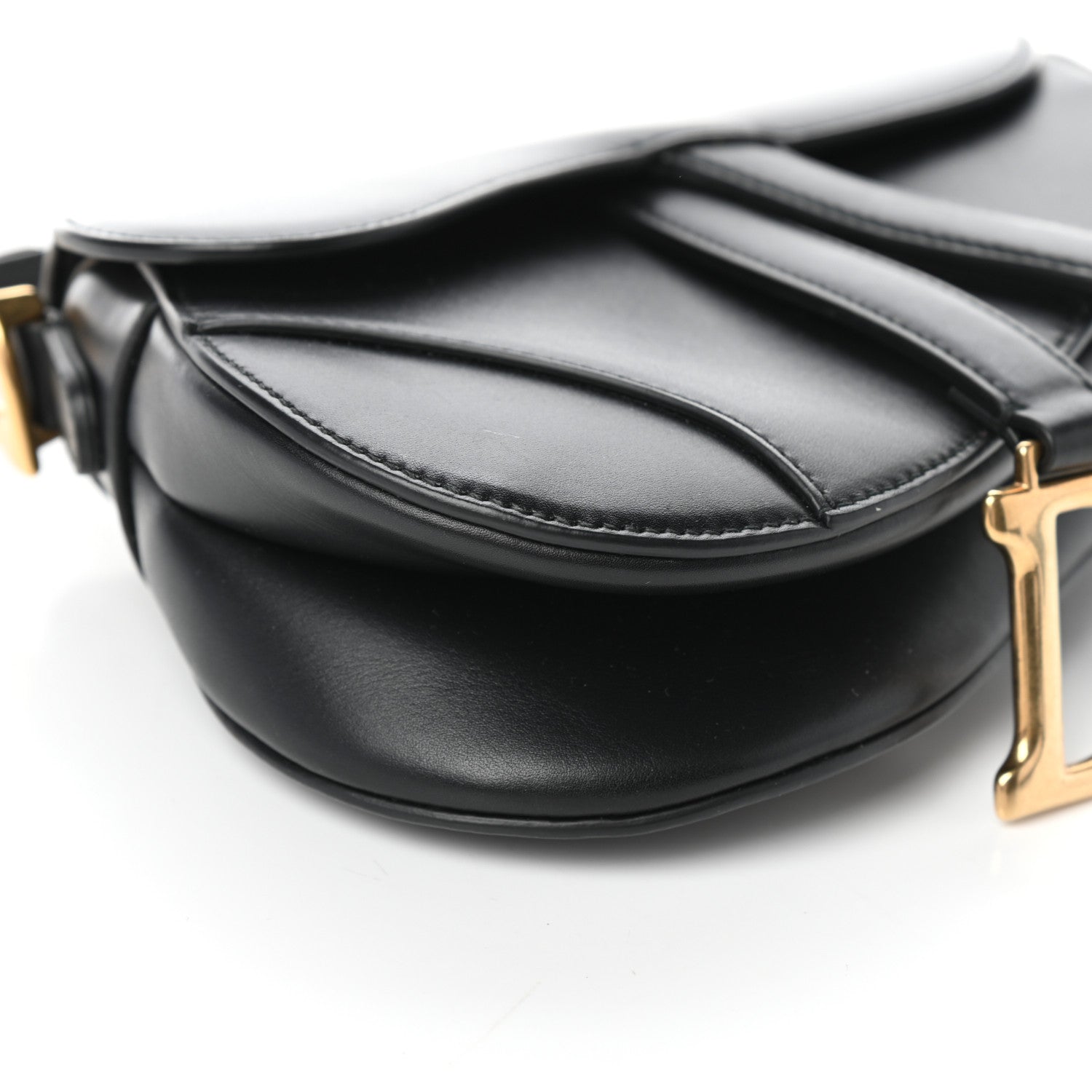 Christian Dior Calfskin Mini Saddle Bag Black 6 of 7
