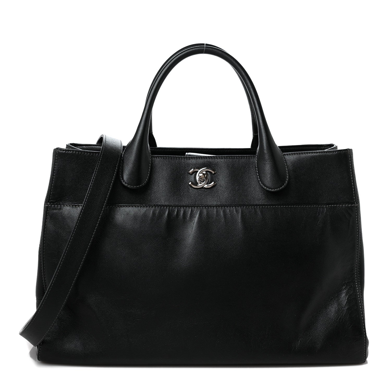 Chanel Caviar Medium Cerf Executive Shopper Tote Black 1 of 11