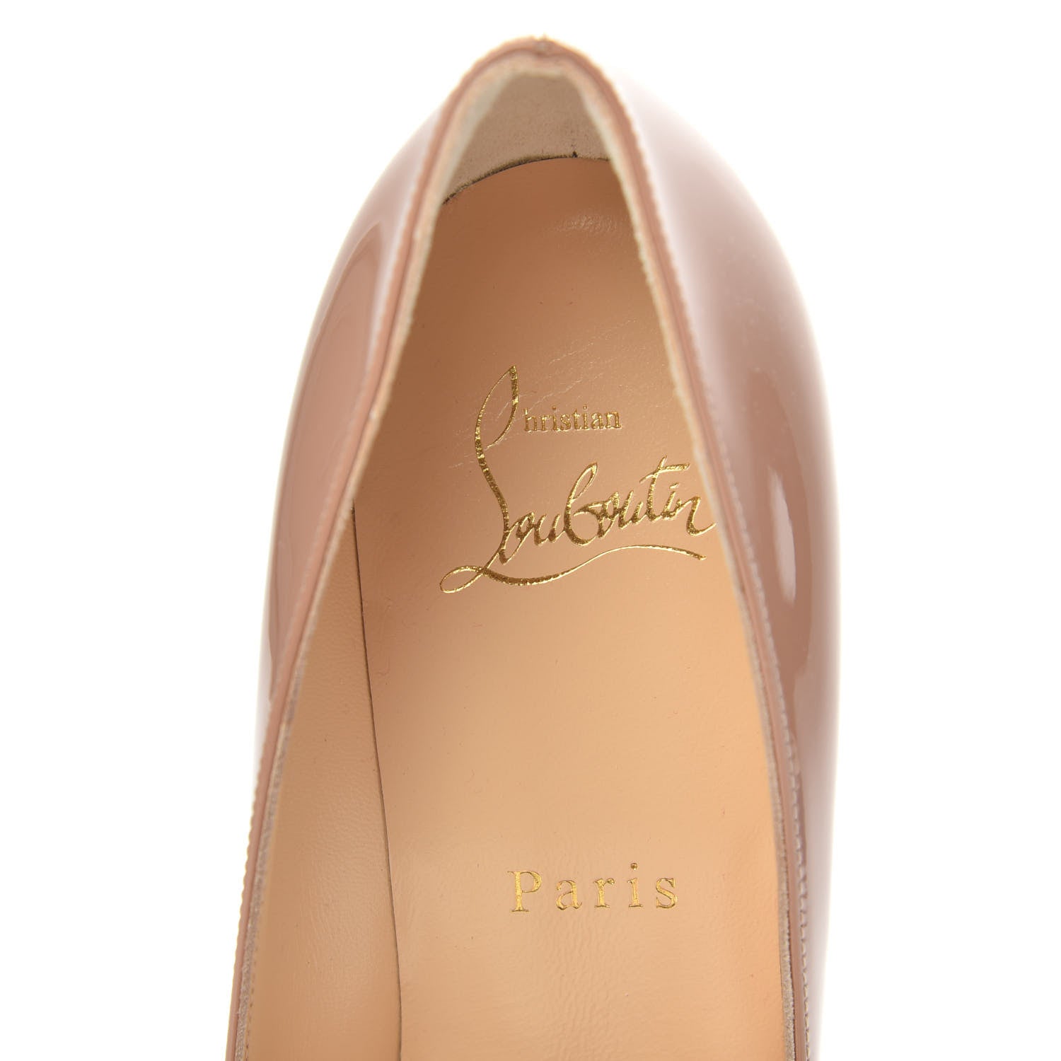Christian Louboutin Patent Pigalle 100 Pumps 35.5 Nude 7 of 8