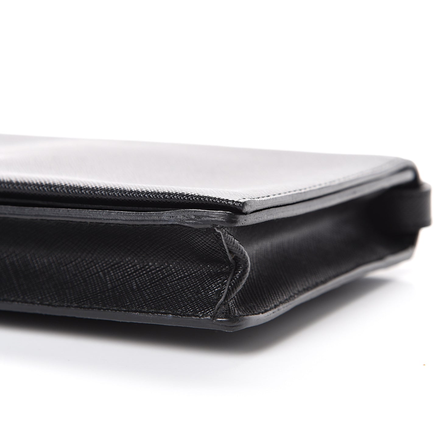 Saffiano Lux Clutch Black