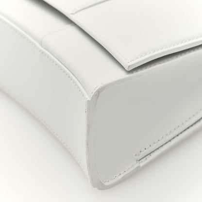 Balenciaga Shiny Box Calfskin Tonal B Hourglass Stretch Top Handle Bag White 9 of 10