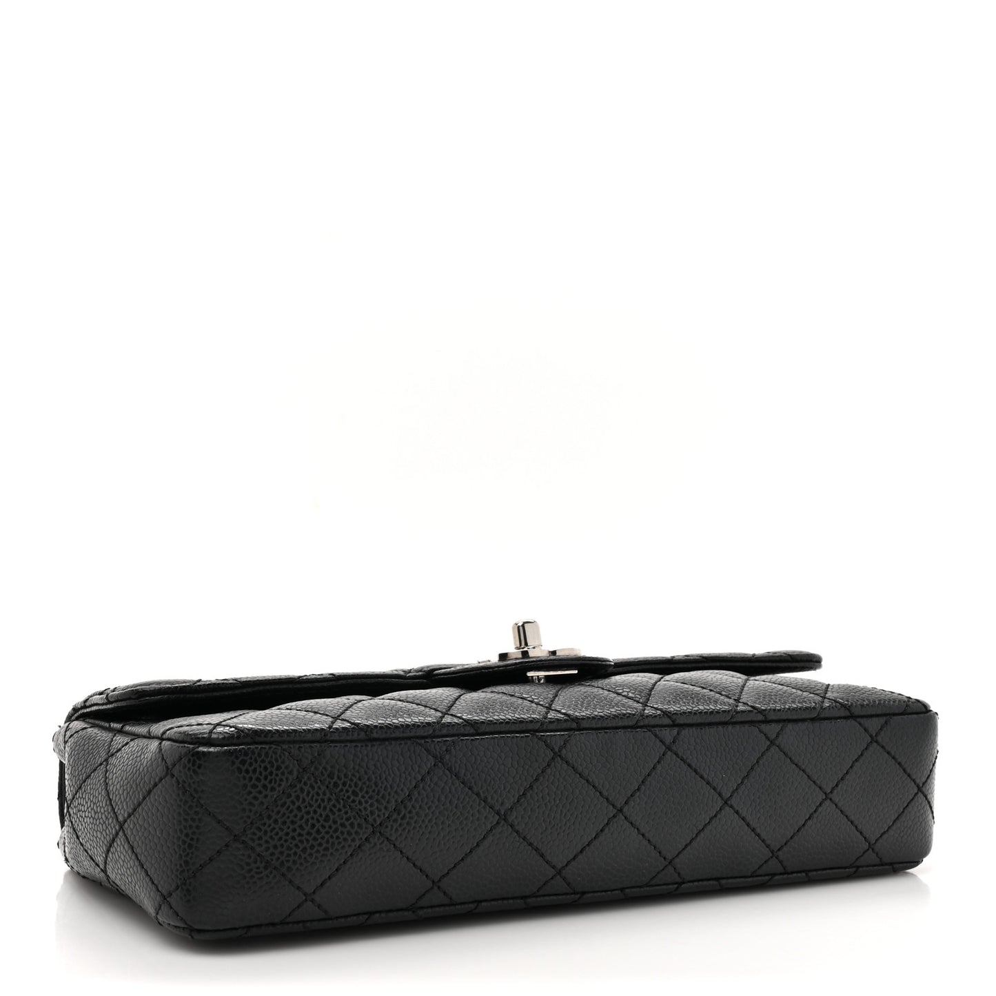 Caviar Quilted East West Flap Black