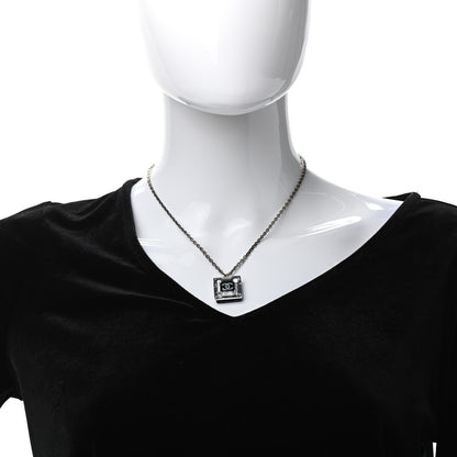 Chanel Lucite CC Square Charm Necklace 2 of 7