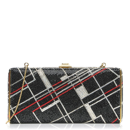 Judith Leiber Swarovski Crystal Minaudière Clutch Black 1 of 7