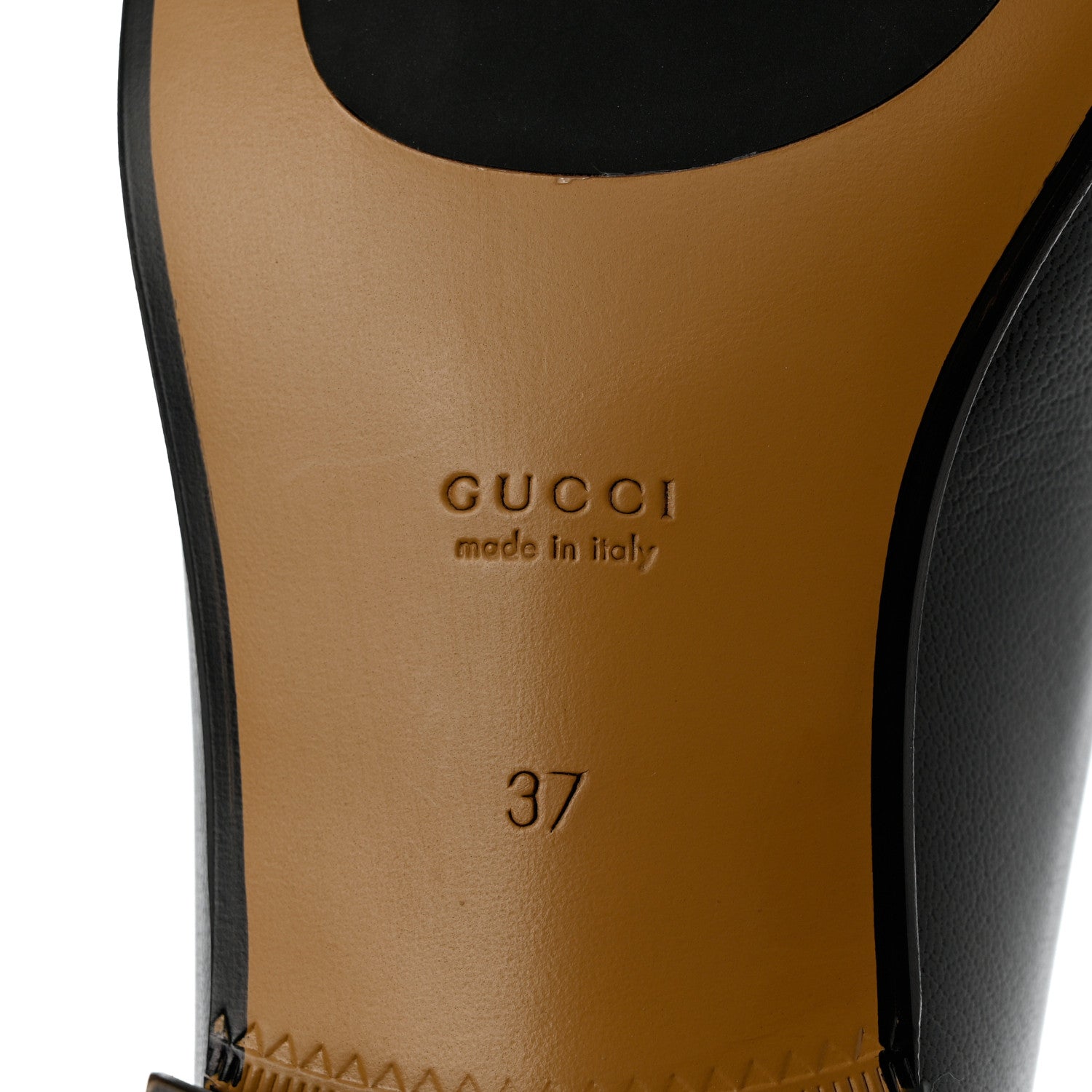 Gucci Goatskin Womens Horsebit Mid-Heel Loafers 37 Black 8 of 14