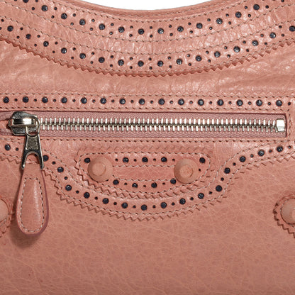 Balenciaga Agneau Giant Brogues Hardware Hip Vieux Rose 3 of 11