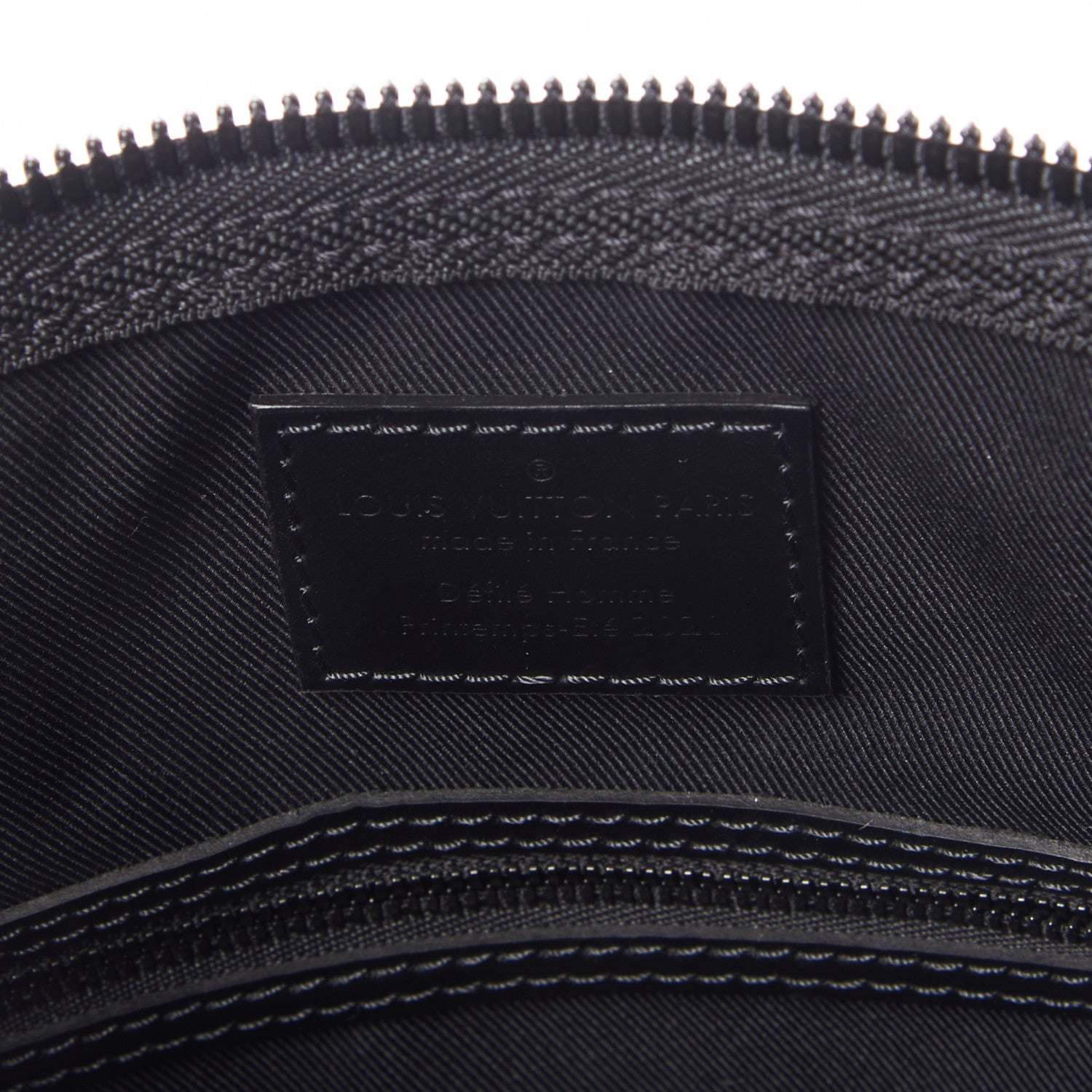 Louis Vuitton Monogram Tuffetage Keepall Triangle Bandouliere 50 Black Black 8 of 8
