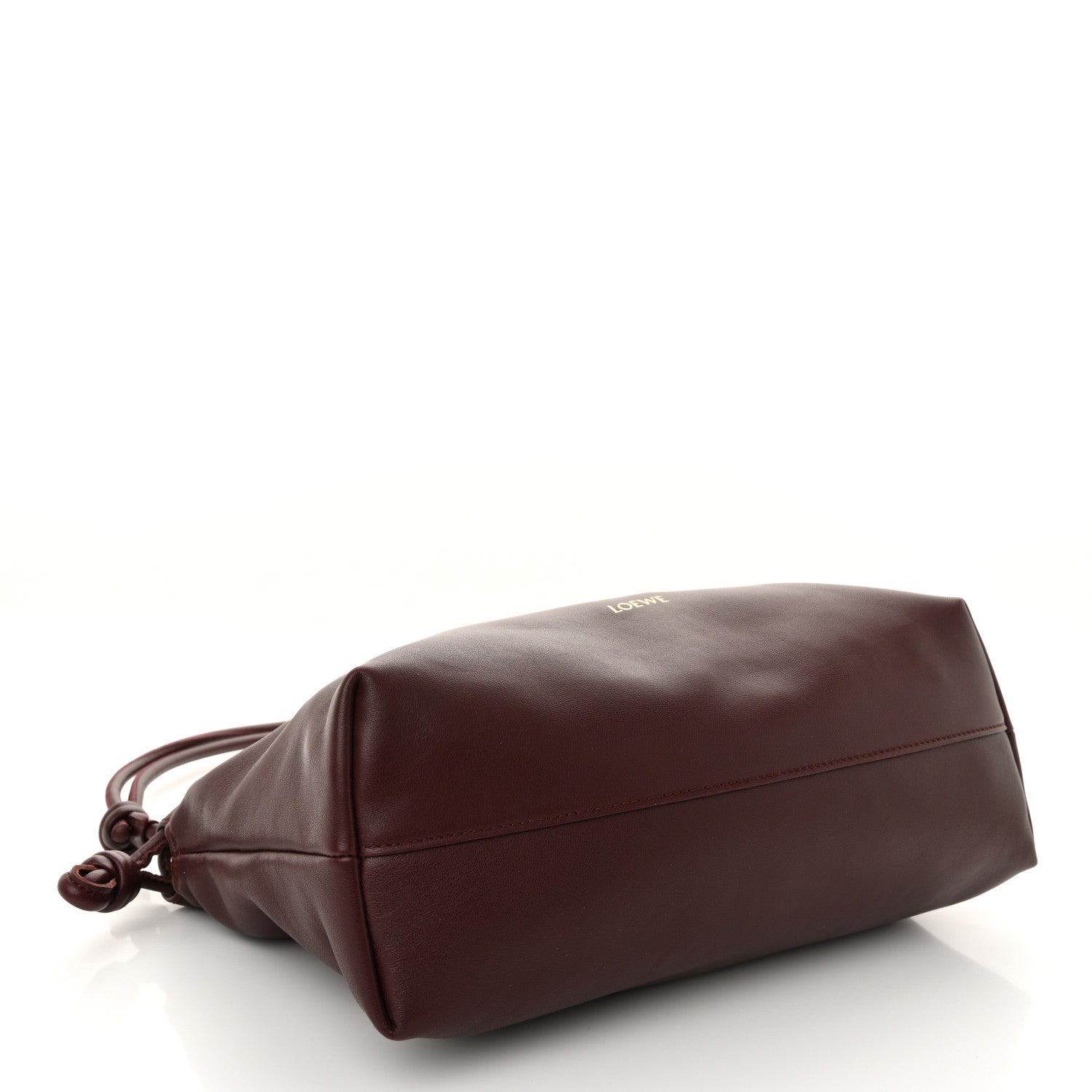 Loewe Mellow Nappa Medium Donut Chain Flamenco Knot Clutch Dark Burgundy 4 of 11