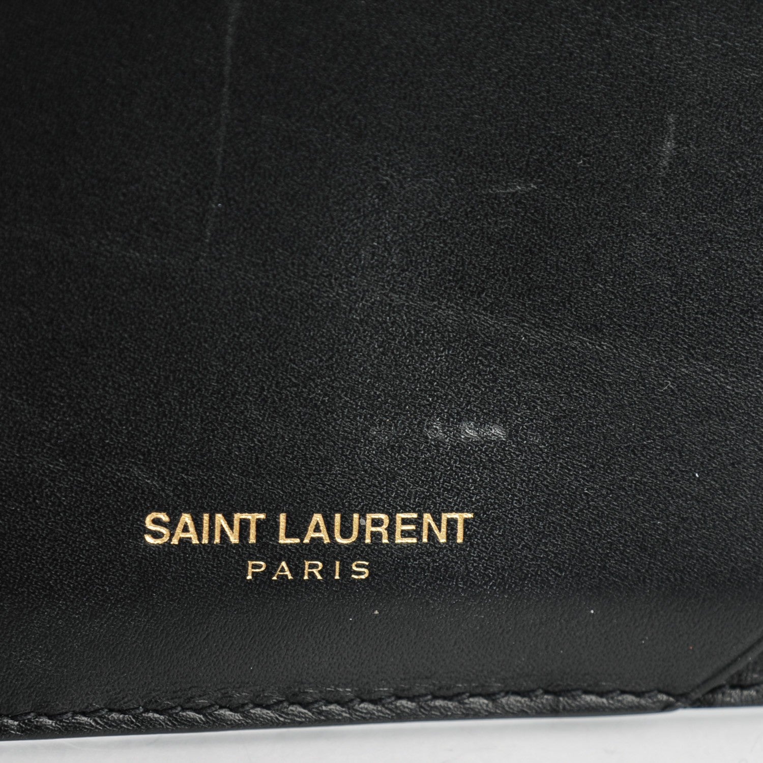 Saint Laurent Calfskin 5 Fragments Zip Pouch Card Holder Black 6 of 8