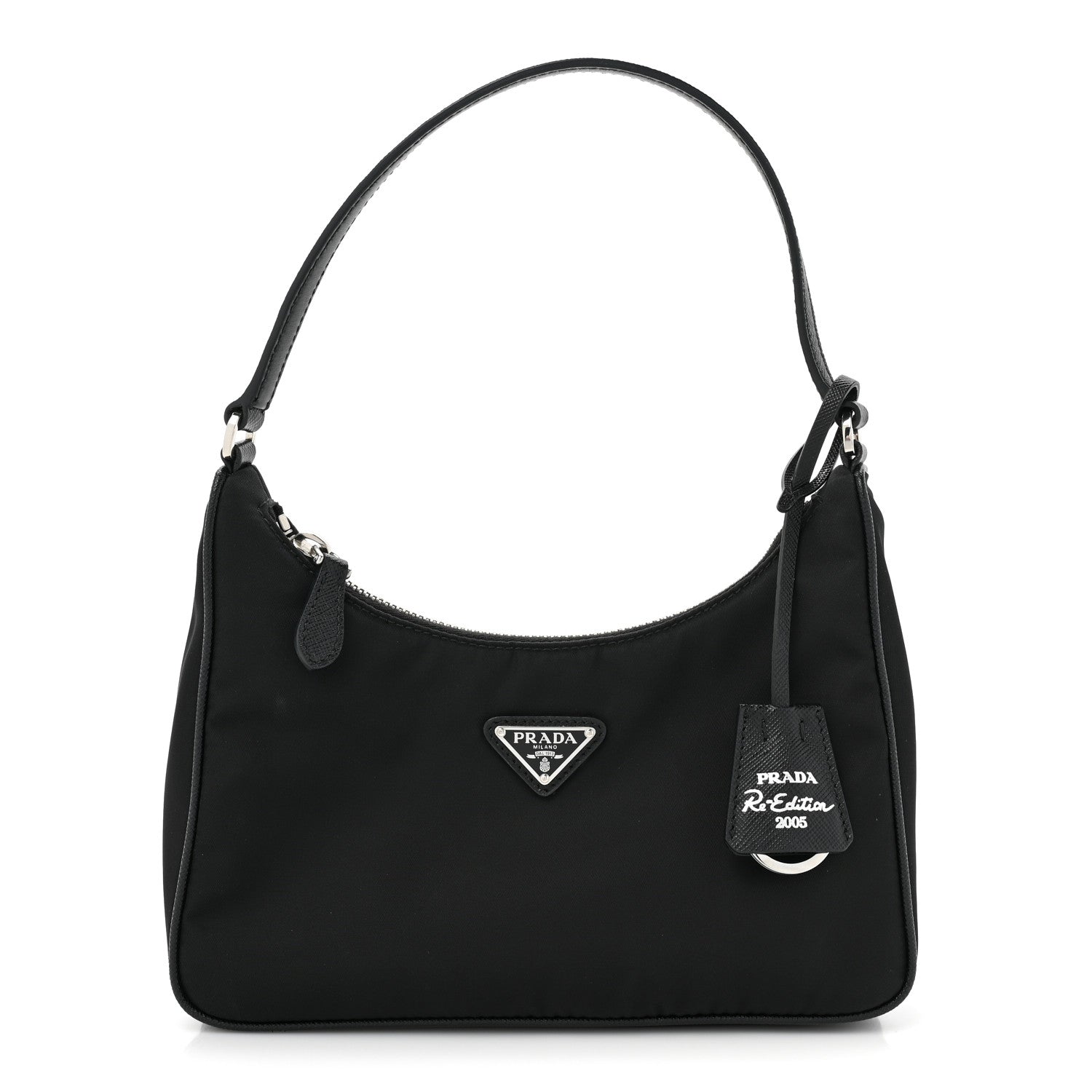 Prada Tessuto Nylon Saffiano Mini Re-Edition 2005 Bag Black 1 of 10