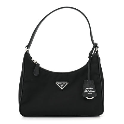 Prada Tessuto Nylon Saffiano Mini Re-Edition 2005 Bag Black 1 of 10