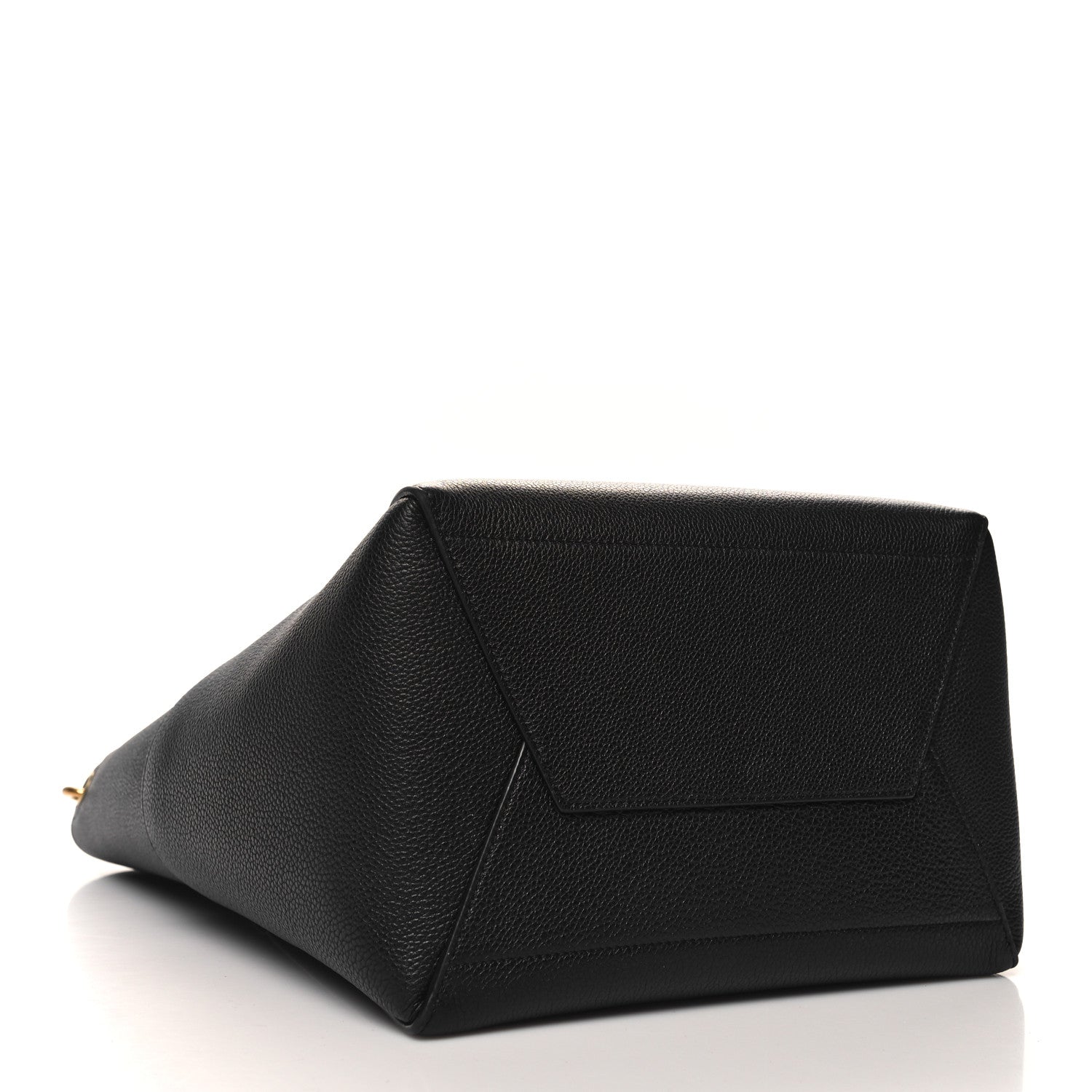 Celine Soft Grained Calfskin Sangle Bucket Bag Black 4 of 10