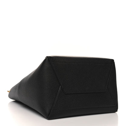 Celine Soft Grained Calfskin Sangle Bucket Bag Black 4 of 10