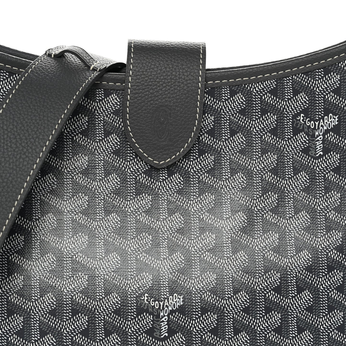 Goyardine Musette PM Bag Grey