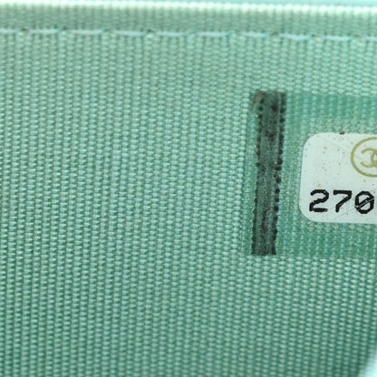 Chanel Caviar Quilted Boy Wallet On Chain WOC Light Blue 9 of 15