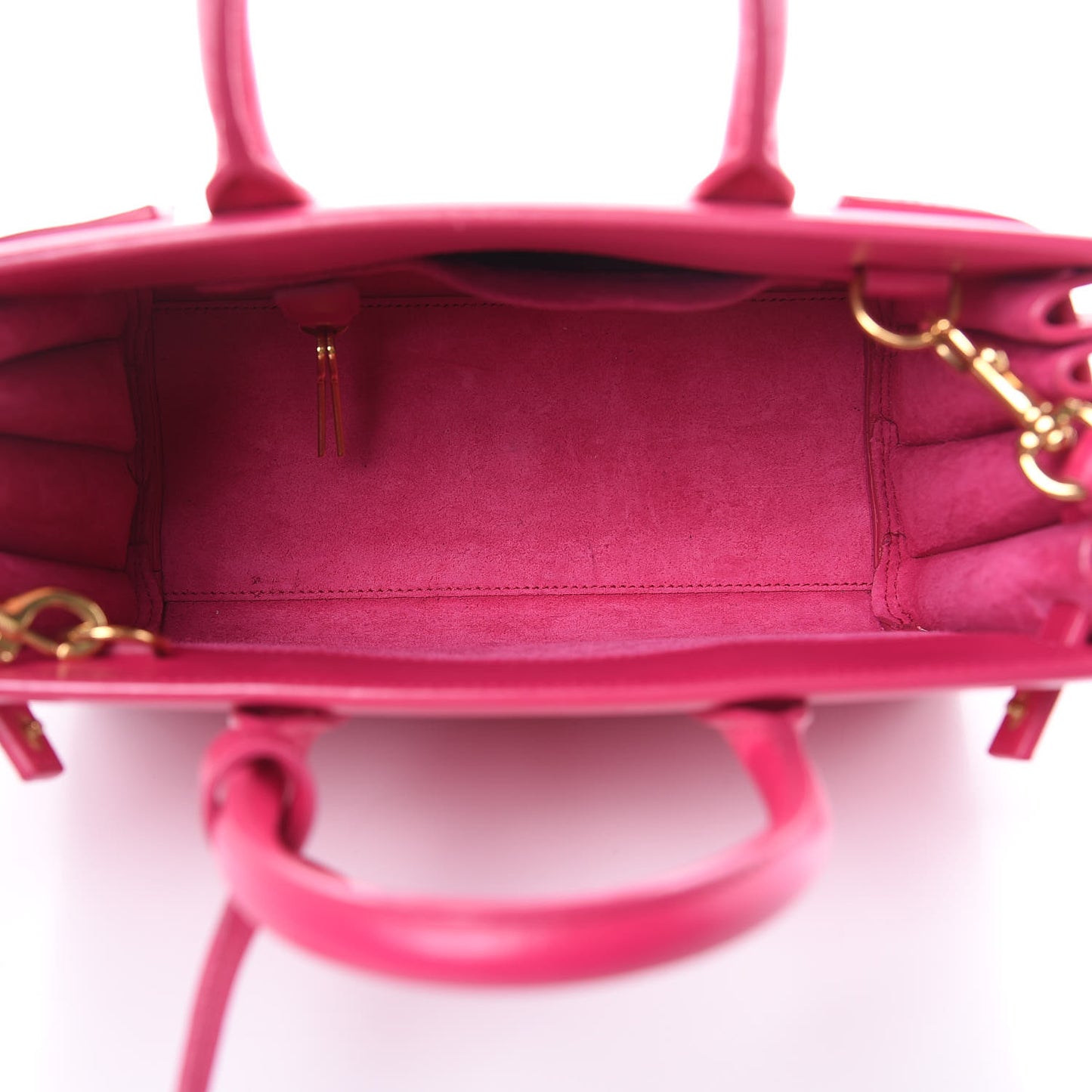 Calfskin Nano Sac De Jour Lipstick Fuchsia