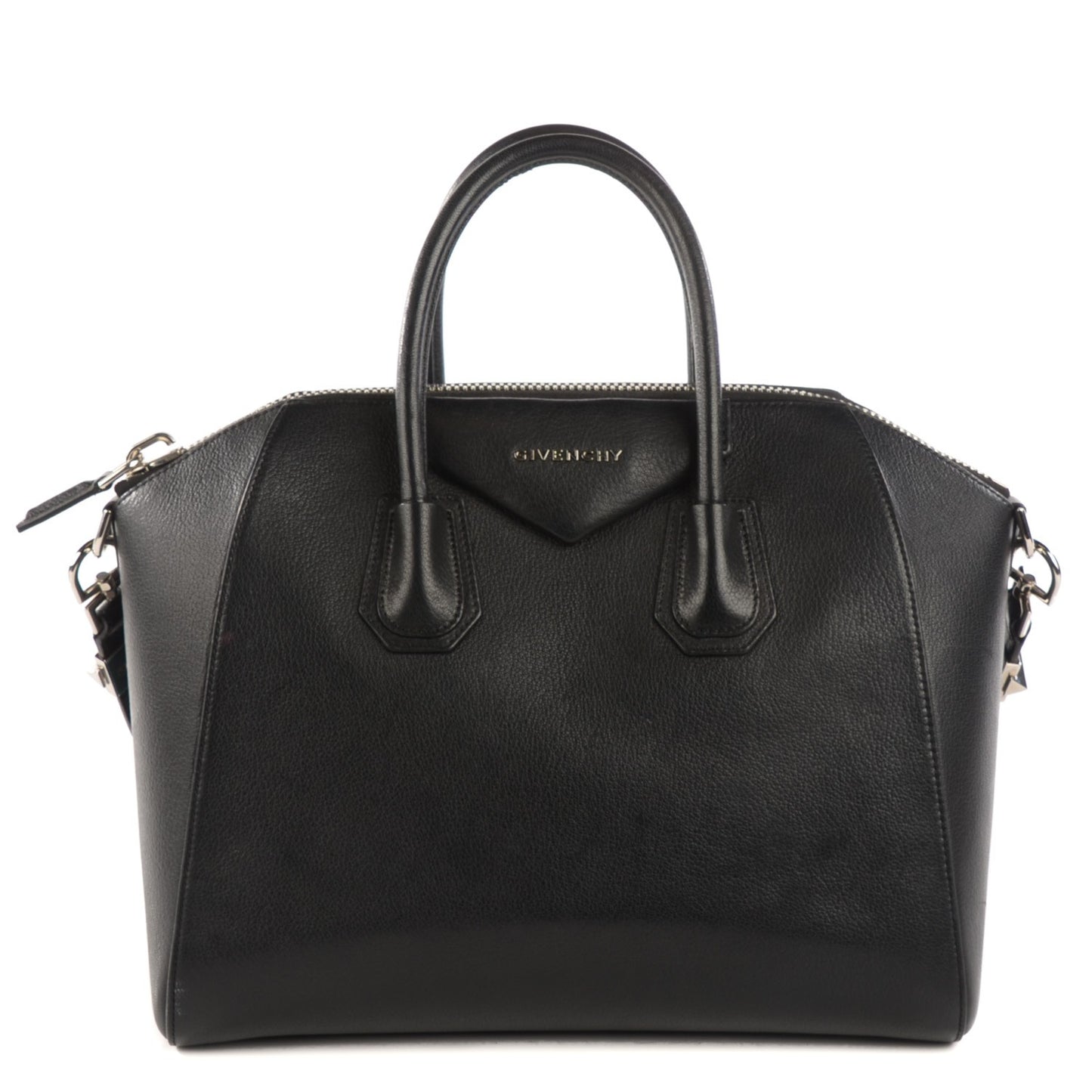 Sugar Goatskin Medium Antigona Black