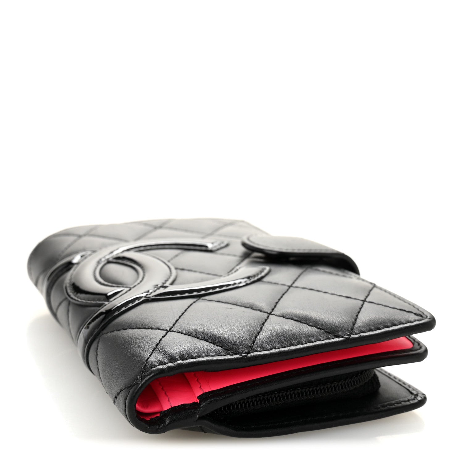 Chanel Calfskin Cambon Zipped Pocket Wallet Black 4 of 9