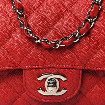 Chanel Caviar Quilted Mini Rectangular Flap Red 8 of 11