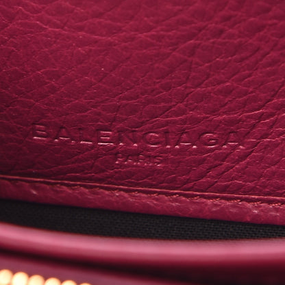 Balenciaga Agneau Classic Gold Hardware Continental Zip Around Wallet Rose Dahlia 6 of 18