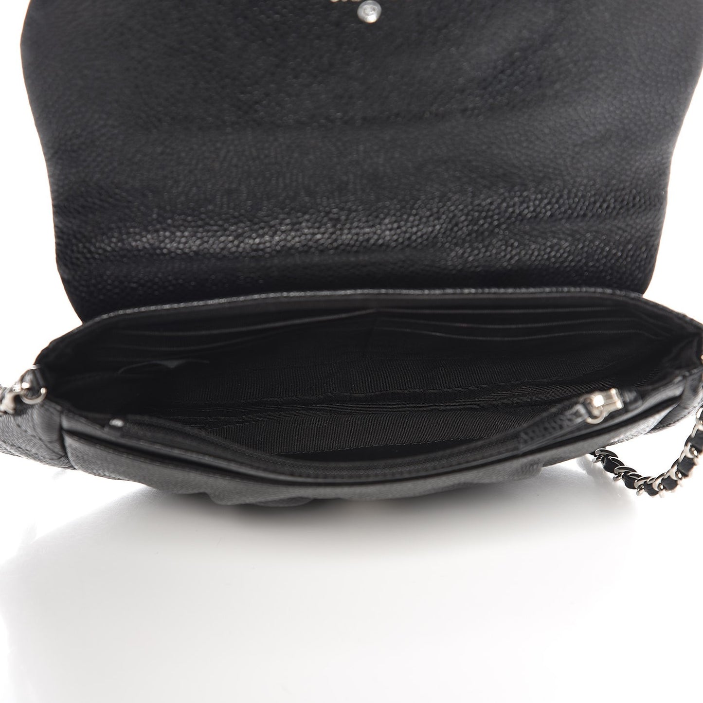 Caviar Half Moon Wallet On Chain WOC Black