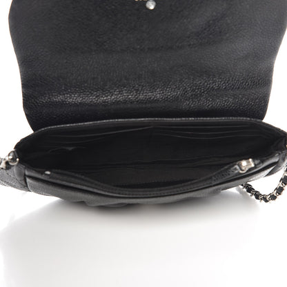 Chanel Caviar Half Moon Wallet On Chain WOC Black 7 of 8