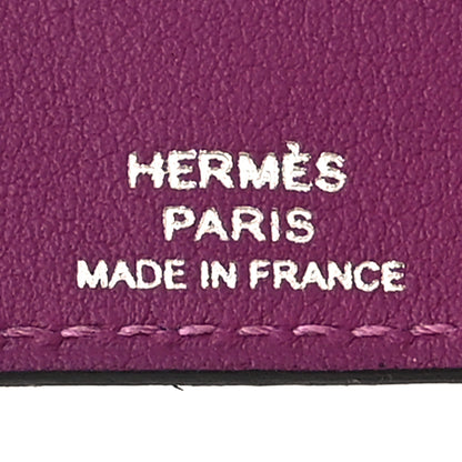 Hermes Togo Swift Verso Ulysse Nano Bag Charm Bleu Saphir Anemone 4 of 4