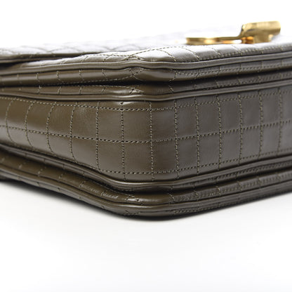 Celine Calfskin Quilted Medium C Bag Khaki 9 of 11