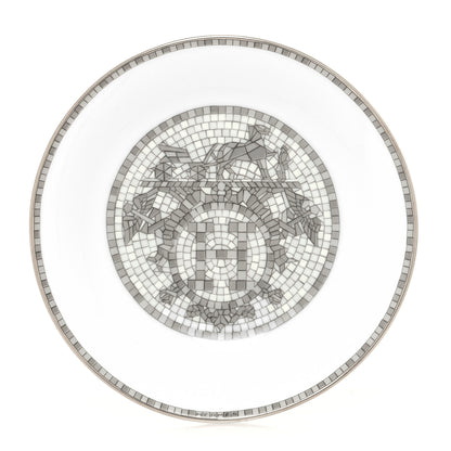 Hermes Porcelain Mosaique au 24 Soy Dish Platine 1 of 7