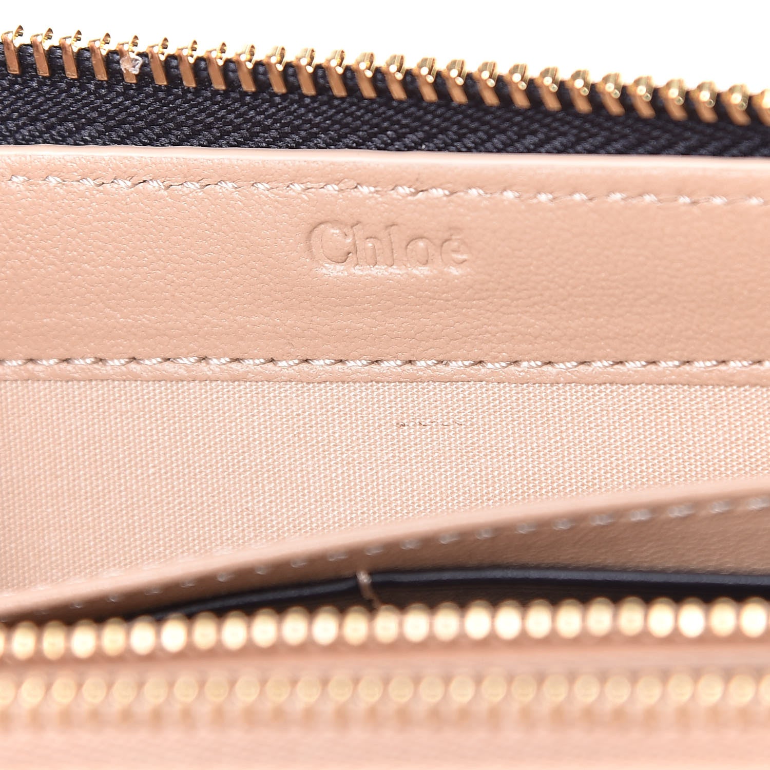 Chloe Smooth Calfskin Little Horses Embroidered Zip Around Wallet Full Blue 6 of 9