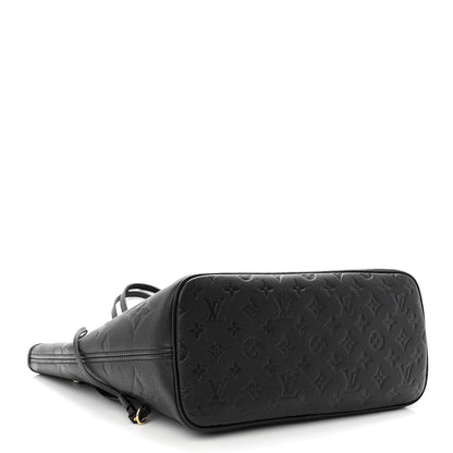 Louis Vuitton Empreinte Monogram Giant Neverfull MM Black 4 of 9