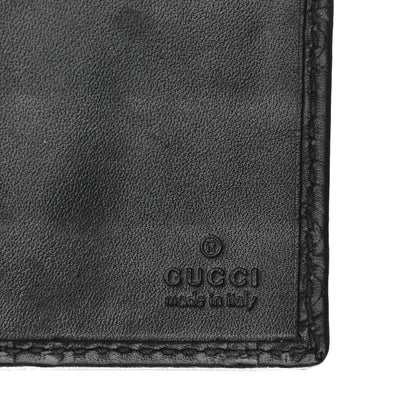 Gucci Guccissima Margaux Calfskin Metal Bar Chain Wallet Black 7 of 13