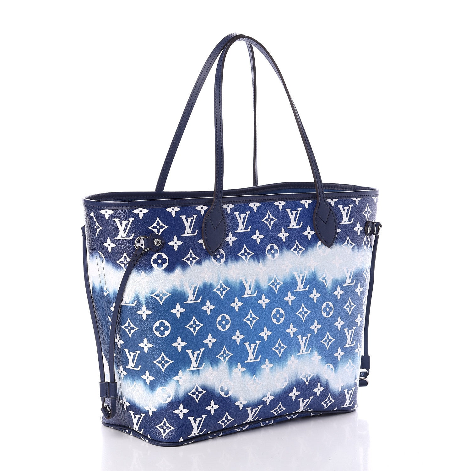 Louis Vuitton Monogram Escale Neverfull MM Blue 2 of 8