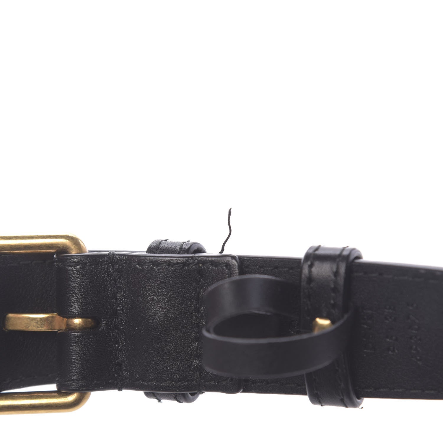 Gucci Calfskin Matelasse GG Marmont Belt Bag 95 38 Black 11 of 12