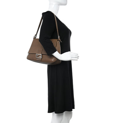 Fendi Calfskin Romano Selleria Mama Baguette Brown 2 of 17