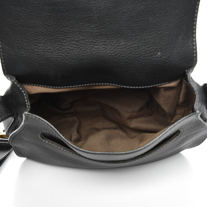 Chloe Calfskin Medium Marcie Round Crossbody Bag Black 5 of 10