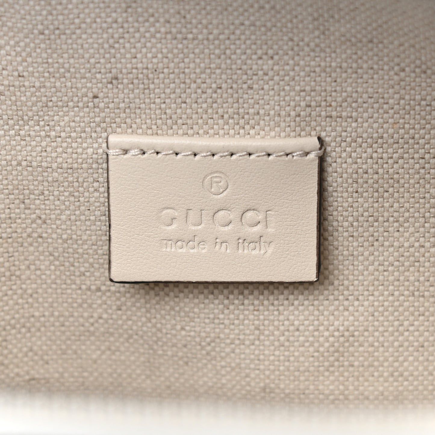 Calfskin GG Tennis Embossed Pocket Belt Bag Mystic White