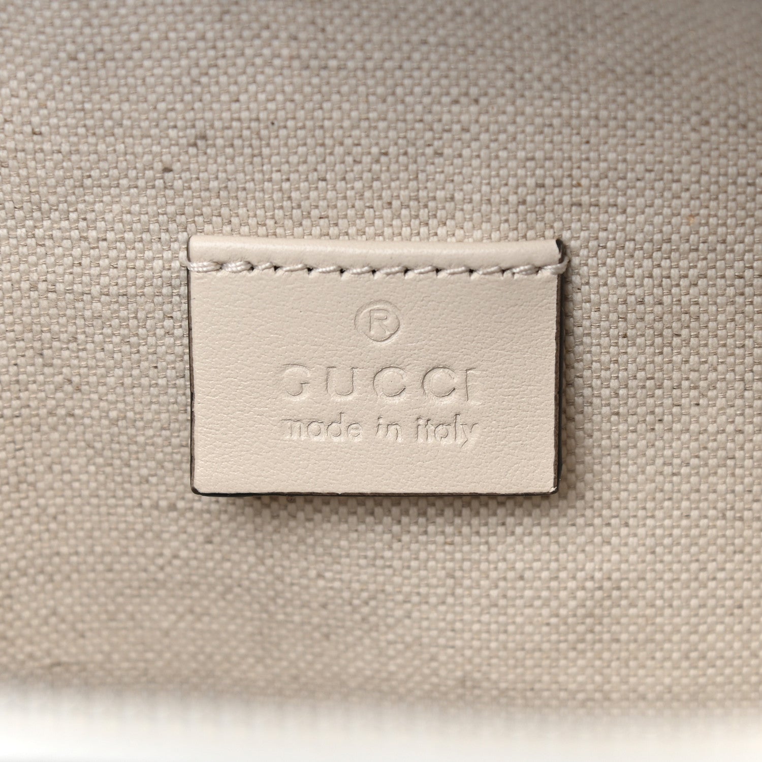 Gucci Calfskin GG Tennis Embossed Pocket Belt Bag Mystic White 6 of 9