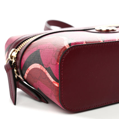 Gucci GG Supreme Monogram Canvas Lunar New Year Shoulder Bag  Red Pink Multicolor 9 of 10