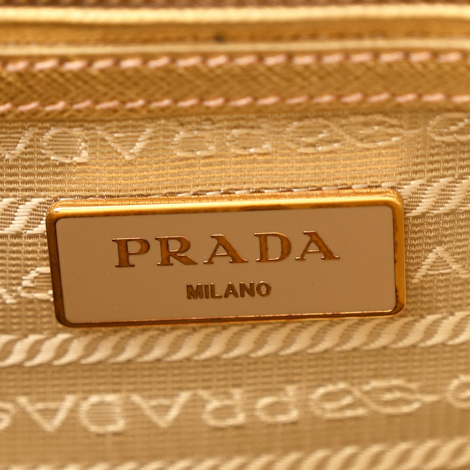 Prada Metallic Saffiano Small Galleria Double Zip Tote Platino 6 of 11