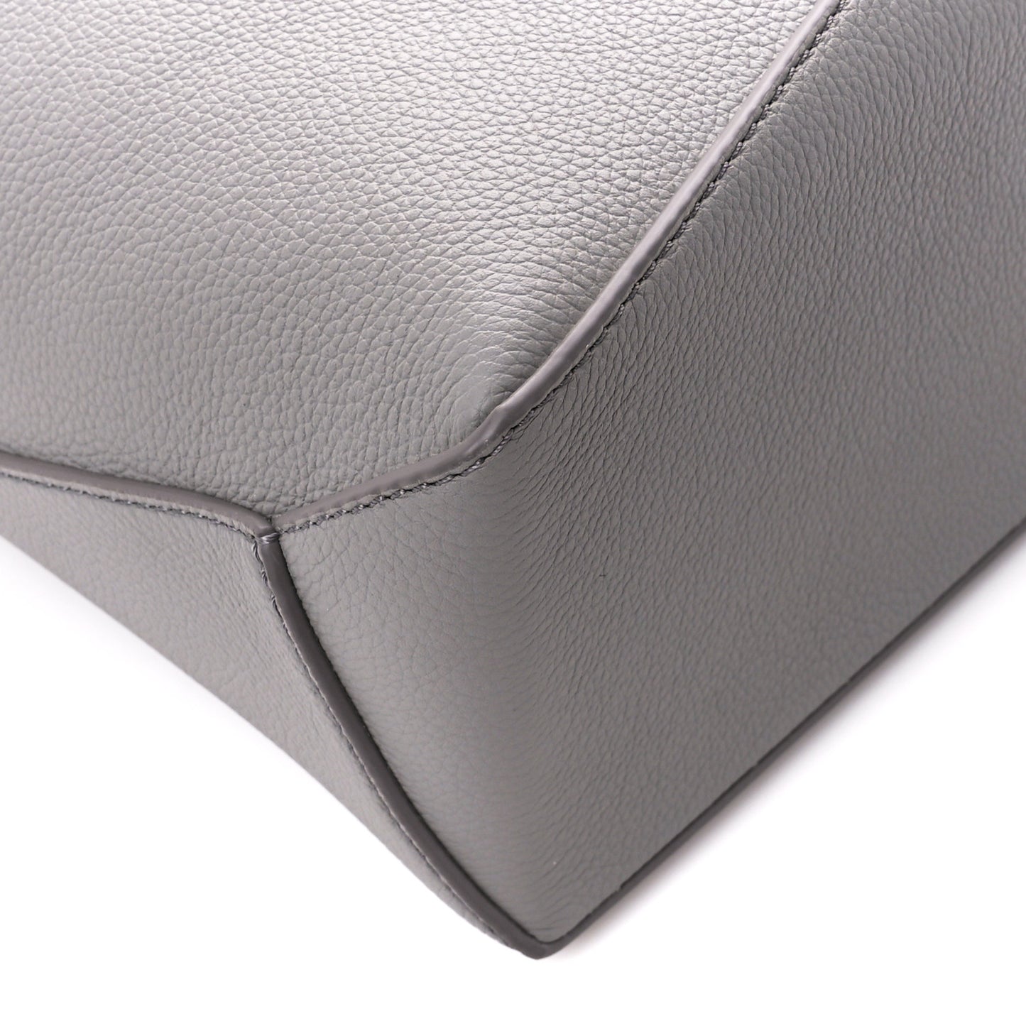 Soft Grained Calfskin Small Puzzle Edge Bag Pearl Grey