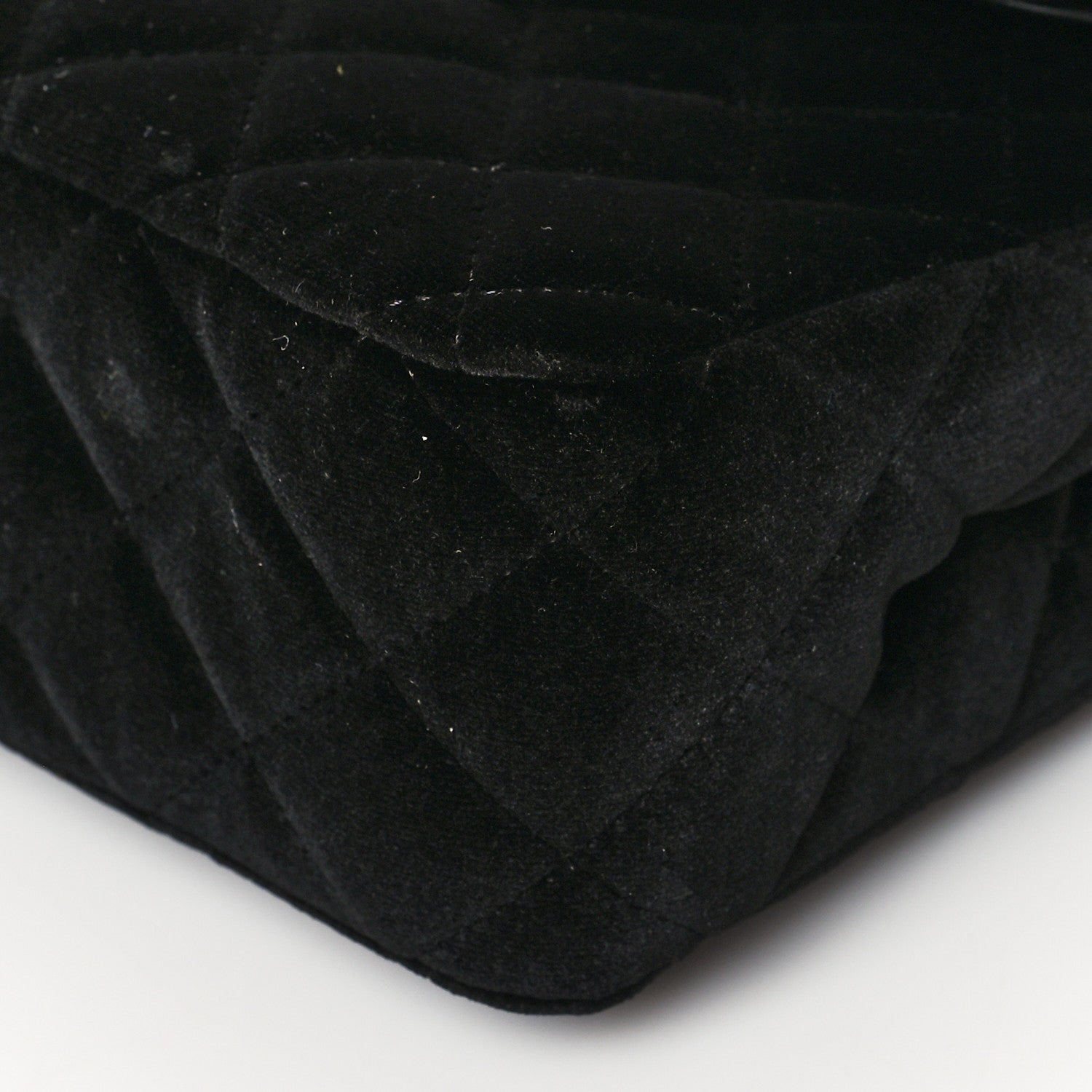 Chanel Velvet Quilted Medium Double Flap So Black 11 of 11