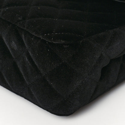 Chanel Velvet Quilted Medium Double Flap So Black 11 of 11