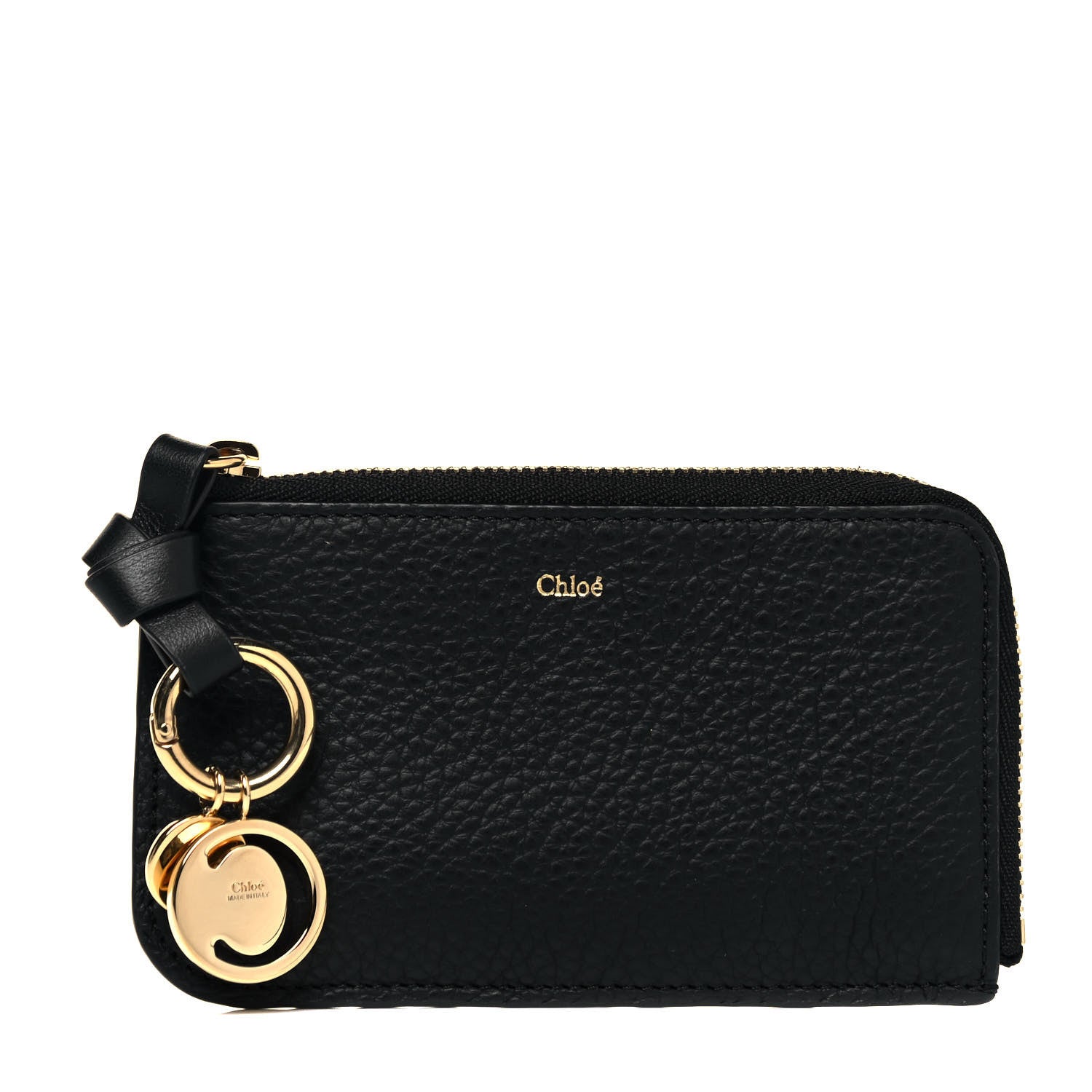 Chloe Calfskin Alphabet Purse Wallet Black 1 of 9