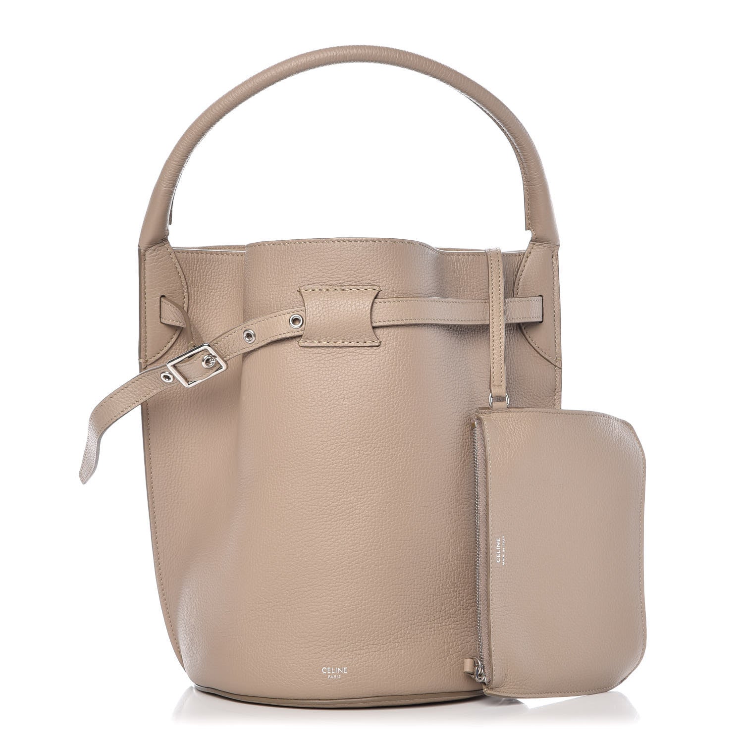 Celine Supple Grained Calfskin Big Bag Bucket Light Taupe 1 of 9