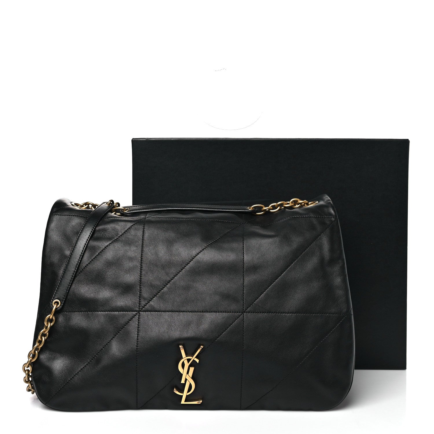 Saint Laurent Lambskin Matelasse Monogram Large Jamie 4.3 Black 11 of 11