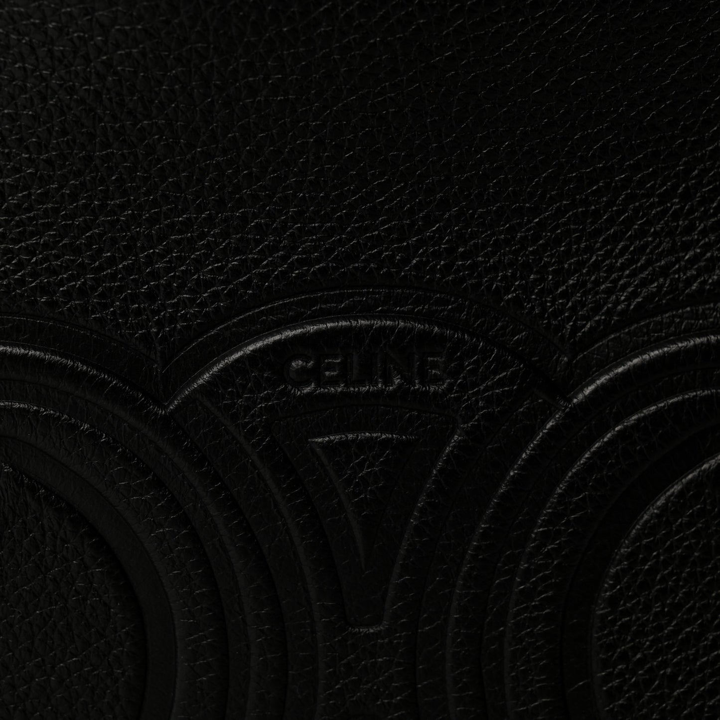 Supple Calfskin Cuir Triomphe Medium Heloise Shoulder Bag Black