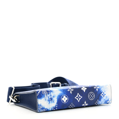 Louis Vuitton Cowhide Monogram Bandana Wearable Wallet Blue 5 of 12