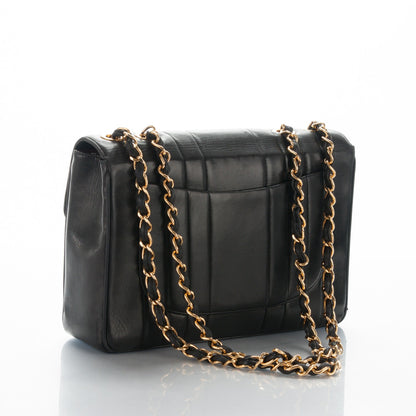 Chanel Lambskin Vertical Quilt Jumbo Flap Black 3 of 8